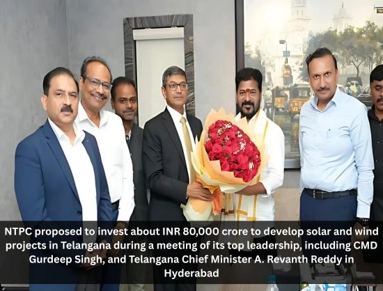 NTPC to Invest INR 80,000 Crore in Renewable Energy Projects in Telangana