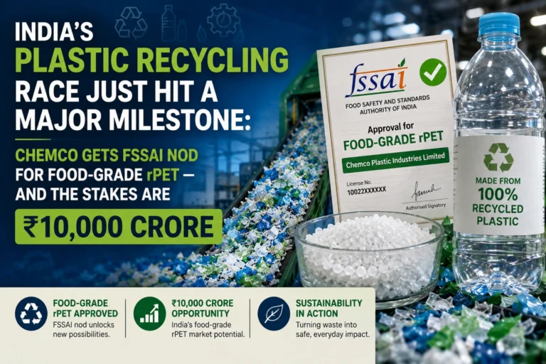 Chemco Gets FSSAI Nod for Food-Grade rPET