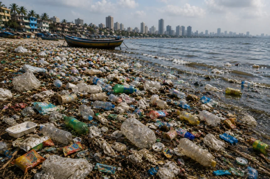 Food and Beverage Plastics Are Choking the World's Coastlines