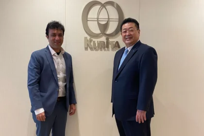 L-R Peeyush Narang, Managing Director- Membrane Group India Pvt Ltd and Hirohiko Ejiri , President and Representative Executive Officer, Kurita Water Industries Ltd