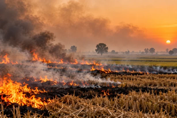 Stubble burning