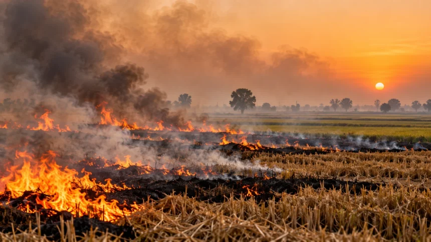 Stubble burning