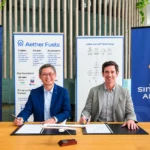 Singapore Airlines and Aether Fuels Signing